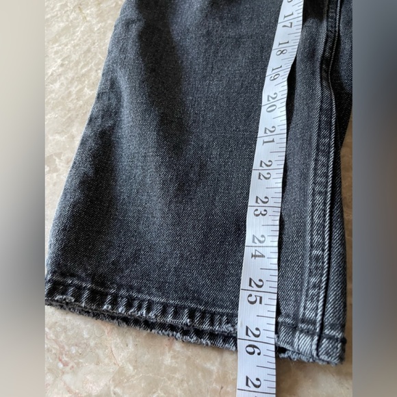 Abercrombie and fitch Curve Love Ultra High Rise Ankle Straight Washed Grey 27 - Picture 14 of 16